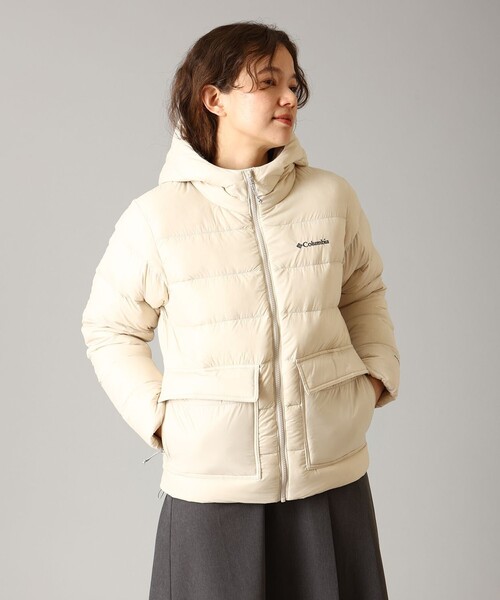 Columbia(コロンビア)の「撥水 Columbia / ウィメンズ ハーモニーフォールズフーデッド ダウンジャケット / コロンビア(ダウンジャケット/コート・レディース・ストーン/ブラック・S/XL/L/M)」の16枚目の写真