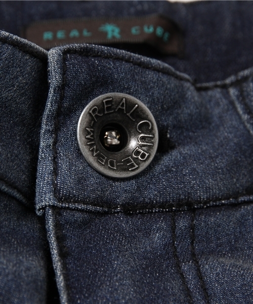 REAL CUBE(リアルキューブ)の「REAL CUBE リラックスモダールスキニーデニム(デニムパンツ・レディース・ネイビー/ブルー系その他/ブルー・38/40/36)」の9枚目の写真