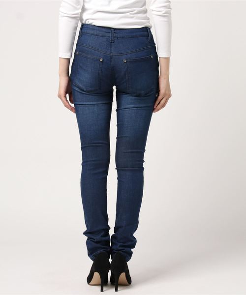 REAL CUBE(リアルキューブ)の「REAL CUBE リラックスモダールスキニーデニム(デニムパンツ・レディース・ネイビー/ブルー系その他/ブルー・38/40/36)」の15枚目の写真