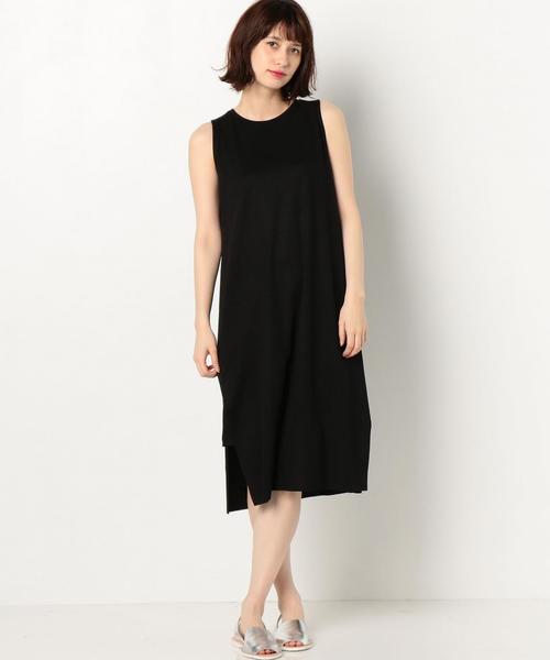 Another Edition（アナザーエディション）の「サイドスリットノースリーブワンピース/AEBC サイド SLIT NSL OP◆（ワンピース・レディース・ブラック/ライトグレー/ライトピンク/オリーブ・フリー）」の2枚目の写真