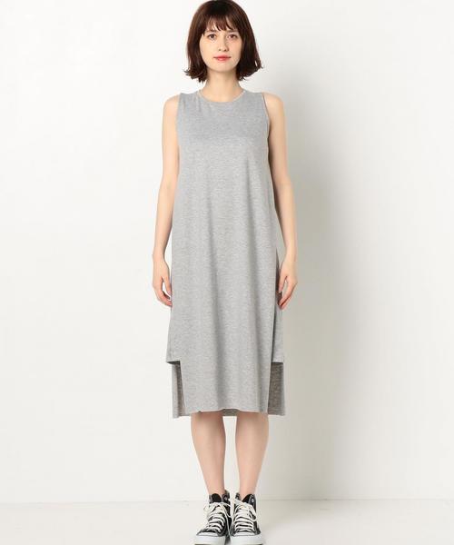 Another Edition（アナザーエディション）の「サイドスリットノースリーブワンピース/AEBC サイド SLIT NSL OP◆（ワンピース・レディース・ブラック/ライトグレー/ライトピンク/オリーブ・フリー）」の6枚目の写真