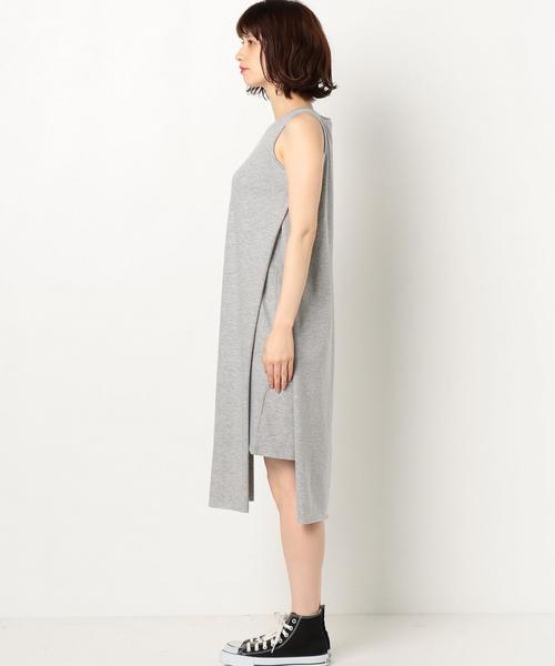 Another Edition（アナザーエディション）の「サイドスリットノースリーブワンピース/AEBC サイド SLIT NSL OP◆（ワンピース・レディース・ブラック/ライトグレー/ライトピンク/オリーブ・フリー）」の7枚目の写真