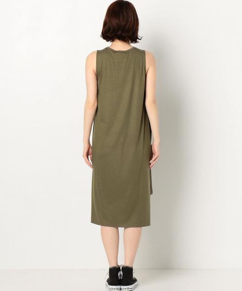 Another Edition（アナザーエディション）の「サイドスリットノースリーブワンピース/AEBC サイド SLIT NSL OP◆（ワンピース・レディース・ブラック/ライトグレー/ライトピンク/オリーブ・フリー）」の12枚目の写真