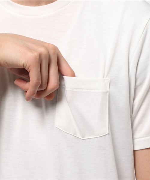 koe(コエ)の「裾ラウンドTシャツ(Tシャツ/カットソー・メンズ・カーキ/オフホワイト・SMALL/LARGE/LL/MEDIUM)」の7枚目の写真