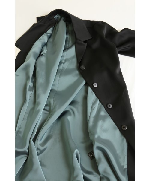 FIGARO Paris（フィガロパリ）の「TAダブルサテンステンカラーコート◆（ステンカラーコート・レディース・ブラック/キャメル・36/38）」の14枚目の写真