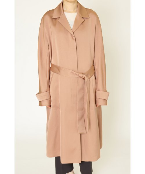 FIGARO Paris（フィガロパリ）の「TAダブルサテンステンカラーコート◆（ステンカラーコート・レディース・ブラック/キャメル・36/38）」の18枚目の写真