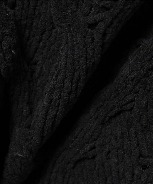 laboratory work（ラボラトリーワーク）の「モールヤーンケーブルニットプルオーバー（ニット/セーター・レディース・ライトグレー/オフホワイト/ブラック/グリーン/キャメル・MEDIUM）」の12枚目の写真