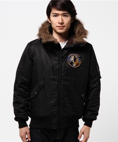 HYSTERIC GLAMOUR(ヒステリックグラマー)の「プリマロフトエアフォース フーデッドJK(ミリタリージャケット・メンズ・カーキ/グリーン系カモフラージュ/ブラック・SMALL/MEDIUM/LARGE)」の19枚目の写真