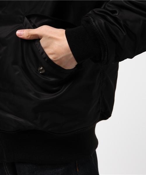 HYSTERIC GLAMOUR(ヒステリックグラマー)の「プリマロフトエアフォース フーデッドJK(ミリタリージャケット・メンズ・カーキ/グリーン系カモフラージュ/ブラック・SMALL/MEDIUM/LARGE)」の5枚目の写真