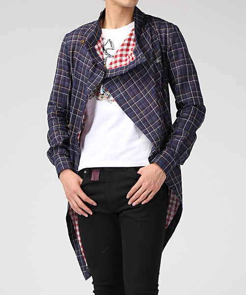 Vivienne Westwood 長袖Tシャツ 46 ネイビー Vivienne Westwood（Tシャツ/カットソー(七分/長袖)）のフリマ
