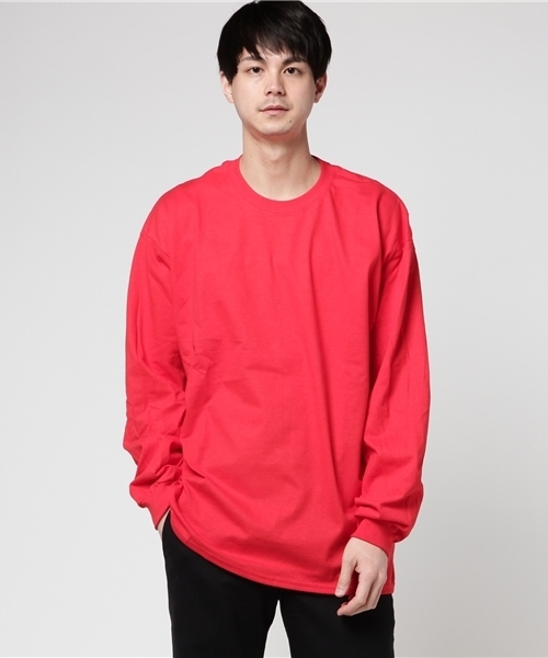 WEGO(ウィゴー)の「WEGO/エクストリームシルエットロングカットソー(Tシャツ/カットソー・メンズ・レッド/ホワイト/ライム/グリーン/ロイヤルブルー・X-LARGE)」の5枚目の写真