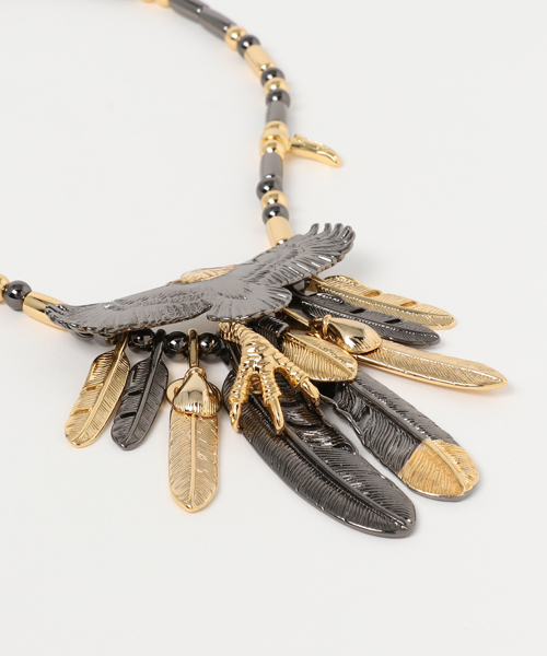 JACKROSE（ジャックローズ）の「SBGイーグル8枚フェザーネックレス  