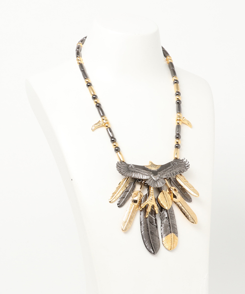 JACKROSE（ジャックローズ）の「SBGイーグル8枚フェザーネックレス  