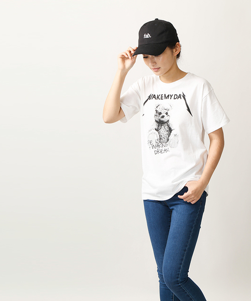WEGO(ウィゴー)の「WEGO/ドリーミーロックプリントカットソー(Tシャツ/カットソー・レディース・ライトパープル/ライトピンク/ホワイト/ブラック・FREE)」の19枚目の写真