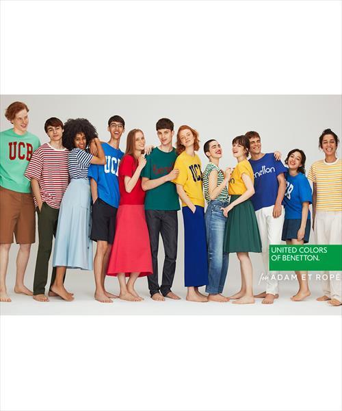 BENETTON (UNITED COLORS OF BENETTON)（ベネトンユナイテッドカラーズオブベネトン）の「【UNITED COLORS OF BENETTON. FOR ADAM ET ROPE'】Flocky vintage logo t-shirt（Tシャツ/カットソー・メンズ・グリーン/レッド/イエロー/ブルー系その他4・M/L）」の13枚目の写真