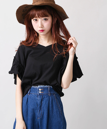 WEGO | WEGO/2WAYドルマンフリルカットソー(Tシャツ/カットソー)