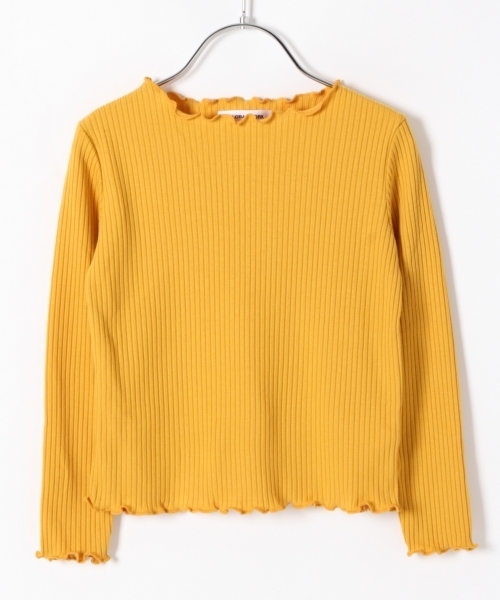 GLOBAL WORK（グローバルワーク）の「【キッズ】テレコメローＴシャツ長袖/763236（Tシャツ/カットソー・キッズ・その他/ホワイト/ライトピンク/ライトイエロー・LARGE/SMALL/MEDIUM/X-LARGE/XX-LARGE）」の3枚目の写真