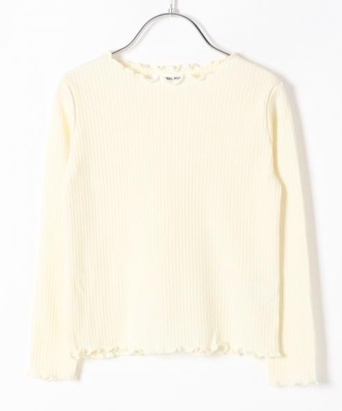 GLOBAL WORK（グローバルワーク）の「【キッズ】テレコメローＴシャツ長袖/763236（Tシャツ/カットソー・キッズ・その他/ホワイト/ライトピンク/ライトイエロー・LARGE/SMALL/MEDIUM/X-LARGE/XX-LARGE）」の13枚目の写真