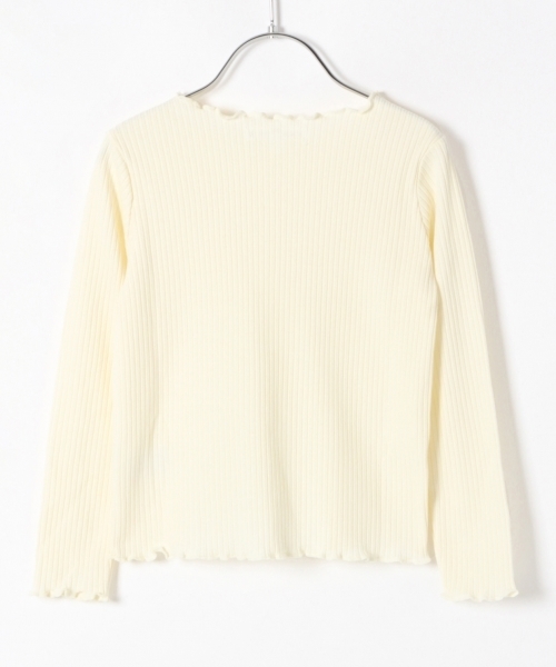 GLOBAL WORK（グローバルワーク）の「【キッズ】テレコメローＴシャツ長袖/763236（Tシャツ/カットソー・キッズ・その他/ホワイト/ライトピンク/ライトイエロー・LARGE/SMALL/MEDIUM/X-LARGE/XX-LARGE）」の14枚目の写真