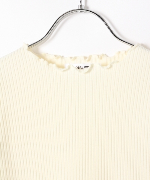 GLOBAL WORK（グローバルワーク）の「【キッズ】テレコメローＴシャツ長袖/763236（Tシャツ/カットソー・キッズ・その他/ホワイト/ライトピンク/ライトイエロー・LARGE/SMALL/MEDIUM/X-LARGE/XX-LARGE）」の15枚目の写真