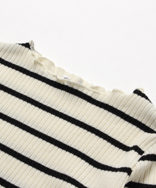 GLOBAL WORK（グローバルワーク）の「【キッズ】テレコメローＴシャツ長袖/763236（Tシャツ/カットソー・キッズ・その他/ホワイト/ライトピンク/ライトイエロー・LARGE/SMALL/MEDIUM/X-LARGE/XX-LARGE）」の6枚目の写真