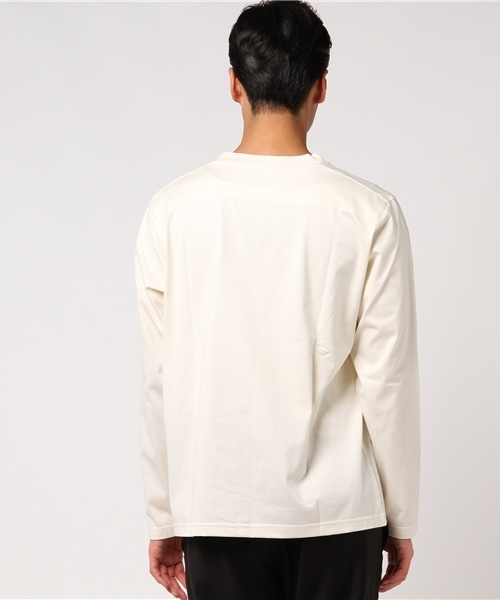 L&HARMONY(エルアンドハーモニー)の「ハイクルーネックポケットロングスリーブTシャツ(Tシャツ/カットソー・メンズ・ホワイト/ネイビー/グレー・MEDIUM/LARGE)」の6枚目の写真