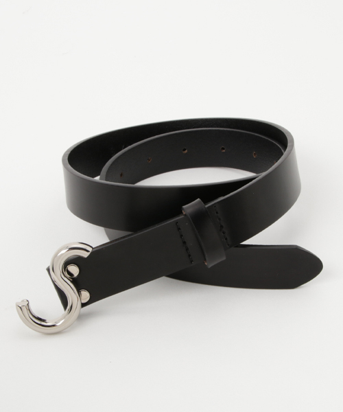 SLY（スライ）の「S BUCKLE MIDDLE BELT（ベルト・レディース・ブラック/キャメル・FREE）」の2枚目の写真