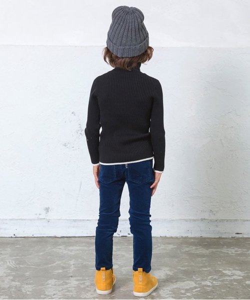 apres les cours(アプレレクール)の「リブニットタートル(ニット/セーター・キッズ・マスタード/ラベンダー/ロイヤルブルー/ブラック/オフホワイト/その他・100/110/120/130/140/80/90)」の19枚目の写真