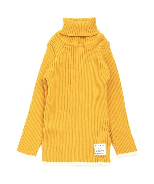 apres les cours(アプレレクール)の「リブニットタートル(ニット/セーター・キッズ・マスタード/ラベンダー/ロイヤルブルー/ブラック/オフホワイト/その他・100/110/120/130/140/80/90)」の11枚目の写真