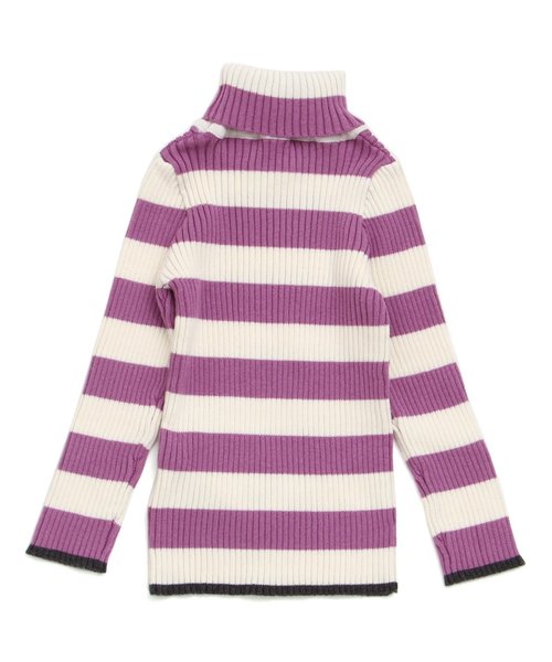 apres les cours(アプレレクール)の「リブニットタートル(ニット/セーター・キッズ・マスタード/ラベンダー/ロイヤルブルー/ブラック/オフホワイト/その他・100/110/120/130/140/80/90)」の14枚目の写真