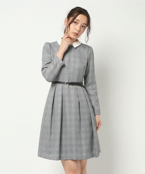 Misch Masch ミッシュマッシュ の 装飾衿ベルト付ワンピース ワンピース Wear