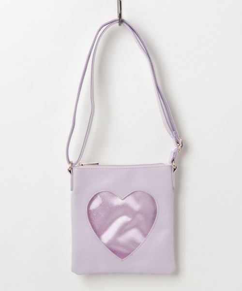 WEGO（ウィゴー）の「WEGO/ハートウィンドウミニショルダーバッグ（ショルダーバッグ・レディース・イエロー/その他1/ライトパープル/レッド/サックスブルー/ホワイト/ブラック・FREE）」の12枚目の写真
