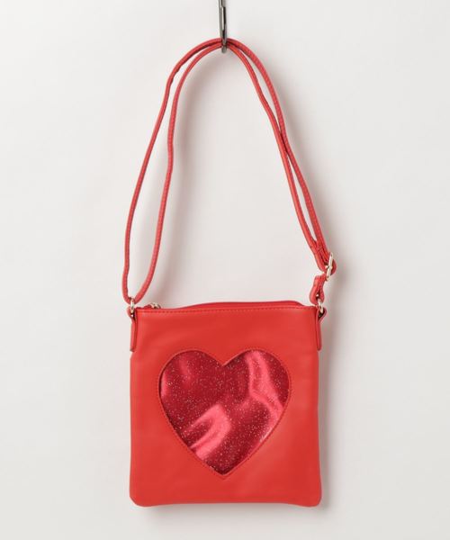 WEGO（ウィゴー）の「WEGO/ハートウィンドウミニショルダーバッグ（ショルダーバッグ・レディース・イエロー/その他1/ライトパープル/レッド/サックスブルー/ホワイト/ブラック・FREE）」の10枚目の写真