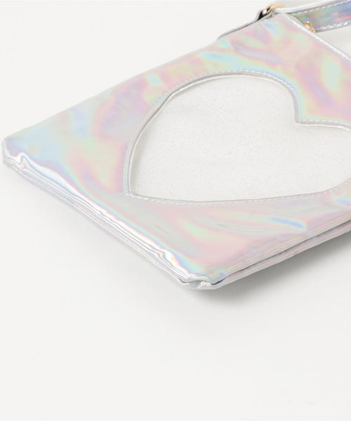 WEGO（ウィゴー）の「WEGO/ハートウィンドウミニショルダーバッグ（ショルダーバッグ・レディース・イエロー/その他1/ライトパープル/レッド/サックスブルー/ホワイト/ブラック・FREE）」の14枚目の写真