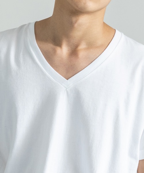 HANES(ヘインズ)の「Hanes ヘインズ 2P Japan Fit 5.3oz クルーネックTシャツ / VネックTシャツ(Tシャツ/カットソー・メンズ・ホワイト/ホワイト系その他・S/M/L/XL/SMALL/MEDIUM/LARGE/X-LARGE)」の19枚目の写真