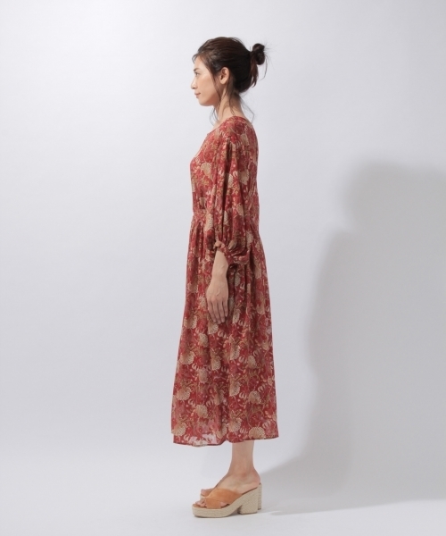 laboratory work（ラボラトリーワーク）の「３ＷＡＹジャガードプリントワンピース（ワンピース・レディース・ネイビー/ボルドー・MEDIUM）」の8枚目の写真