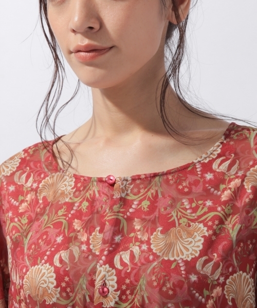 laboratory work（ラボラトリーワーク）の「３ＷＡＹジャガードプリントワンピース（ワンピース・レディース・ネイビー/ボルドー・MEDIUM）」の10枚目の写真