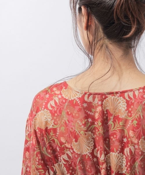 laboratory work（ラボラトリーワーク）の「３ＷＡＹジャガードプリントワンピース（ワンピース・レディース・ネイビー/ボルドー・MEDIUM）」の15枚目の写真