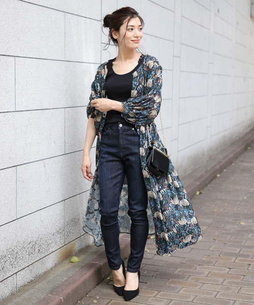 laboratory work（ラボラトリーワーク）の「３ＷＡＹジャガードプリントワンピース（ワンピース・レディース・ネイビー/ボルドー・MEDIUM）」の20枚目の写真