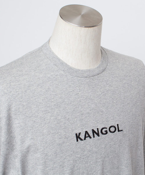 KANGOL（カンゴール）の「▽WEB限定 MONO-MART×KANGOL カンゴール ビッグシルエットプリント長袖Tee 袖モチーフ刺繍（Tシャツ/カットソー・メンズ・ホワイト系その他/ダークグリーン/ブラック系その他/ブラック/ホワイト/杢グレー/ボルドー/ネイビー/パープル/ダークグレー/ダークベージュ/ブラウン・FREE）」の14枚目の写真