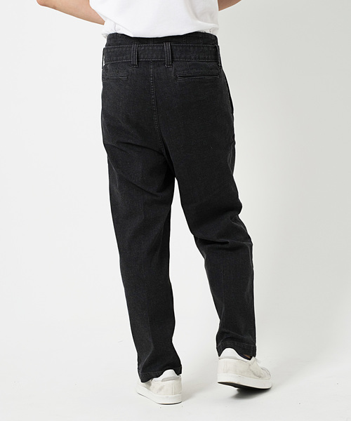 FUGA（フーガ）の「ベルト付きワイドデニムスラックスパンツ（デニムパンツ・メンズ・ライトブルー/インディゴブルー/ブラック・M/L）」の6枚目の写真