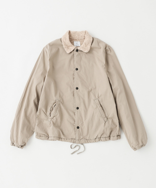 save khaki berber lined warm up jacket