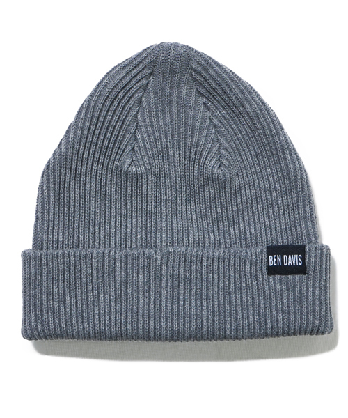 BEN DAVIS ORIGINALS（ベンデイビスオリジナルス）の「《BEN DAVIS》LOW KNIT CAP/ベンデイビス ロー ニットキャップ（ニットキャップ/ビーニー・メンズ・ブラック/ネイビー/ヘザーグレー/スミクロ/オレンジ/ラベンダー/レッド/ピンク/グリーン/マスタード/オリーブ/キャメル/パープル・FREE）」の4枚目の写真