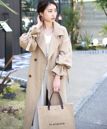 Bab Bou Jeloud | 【WEB限定】◆今すぐ着れる◆キャンディスリーブビッグシルエットトレンチコート(トレンチコート)