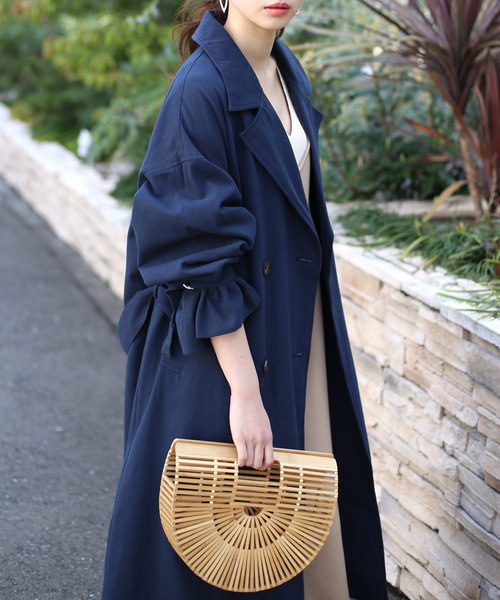 Bab Bou Jeloud(バブブージュルード)の「【WEB限定】◆今すぐ着れる◆キャンディスリーブビッグシルエットトレンチコート(トレンチコート・レディース・ベージュ/ネイビー・38)」の10枚目の写真