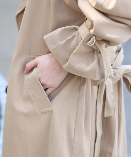Bab Bou Jeloud(バブブージュルード)の「【WEB限定】◆今すぐ着れる◆キャンディスリーブビッグシルエットトレンチコート(トレンチコート・レディース・ベージュ/ネイビー・38)」の14枚目の写真