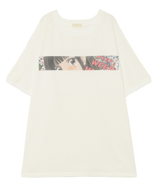 Candy Stripper（キャンディストリッパー）の「…NEVER! GIRL トップス（Tシャツ/カットソー・レディース・パープル/ブラック/オフホワイト・2）」の2枚目の写真