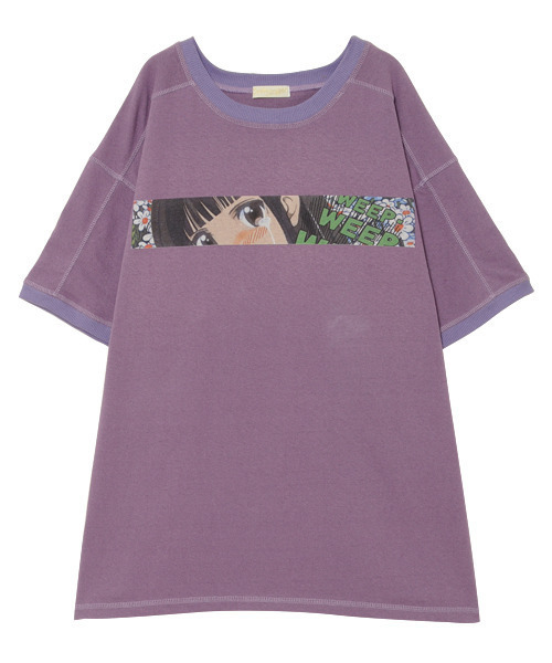 Candy Stripper（キャンディストリッパー）の「…NEVER! GIRL トップス（Tシャツ/カットソー・レディース・パープル/ブラック/オフホワイト・2）」の9枚目の写真