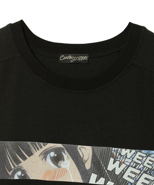 Candy Stripper（キャンディストリッパー）の「…NEVER! GIRL トップス（Tシャツ/カットソー・レディース・パープル/ブラック/オフホワイト・2）」の7枚目の写真