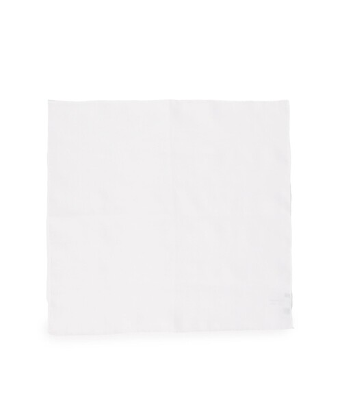 BEAMS F（ビームスエフ）の「MUNGAI / リネン チーフ（ハンカチ/ハンドタオル・メンズ・ホワイト/サックスブルー・ONE SIZE）」の5枚目の写真